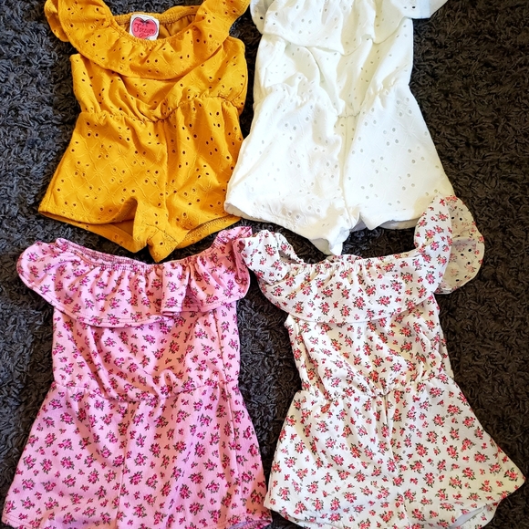 4 Adorable Rompers - Picture 3 of 9